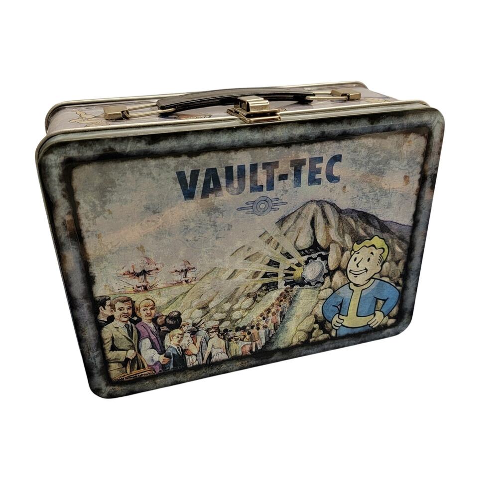 Fallout 3 Vault-Tec Metal Lunchbox Collectors Edition Vault Boy Bethesda Tin